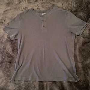 J-Crew gray short sleeve medium Henley T-Shirt